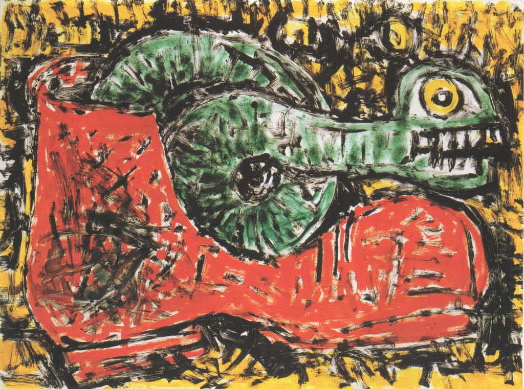Untitled (to_vincent), color monotype, 22x30, 1987