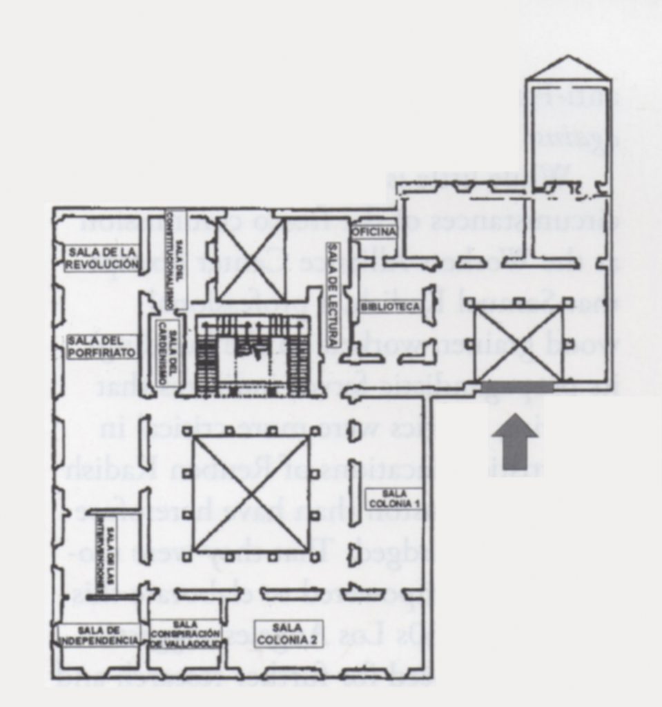 (fig. 14) Plan of Museo Regional Michoacan, second level