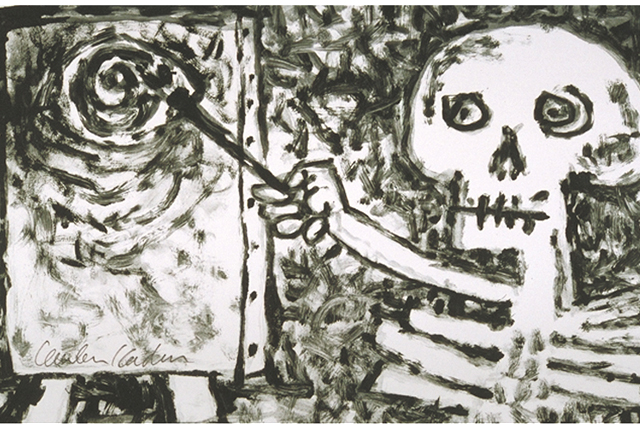 Reuben Kadish untitled, monotype on paper, 29 x 22 inches, 1984-85 c., 