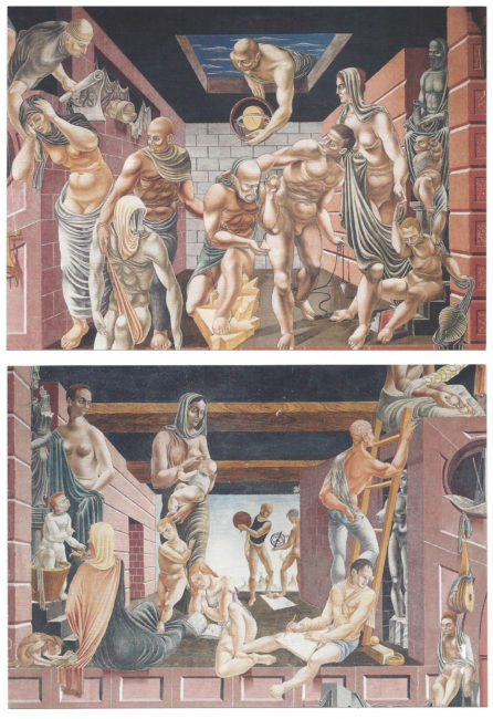 Reuben Kadish Duarte Scenes, Physical Growth of Man, fresco, dimensions variable, 1939, 
